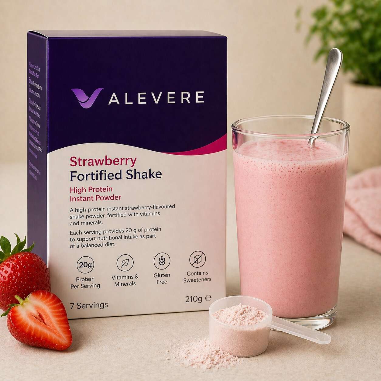 Strawberry Flavoured Shake Fortified
