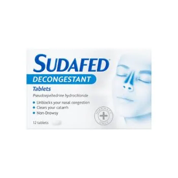 Sudafed decongestant tablets