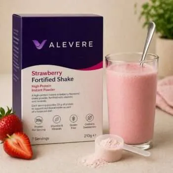Strawberry fortified shake, high protein, The Care Pharmacy