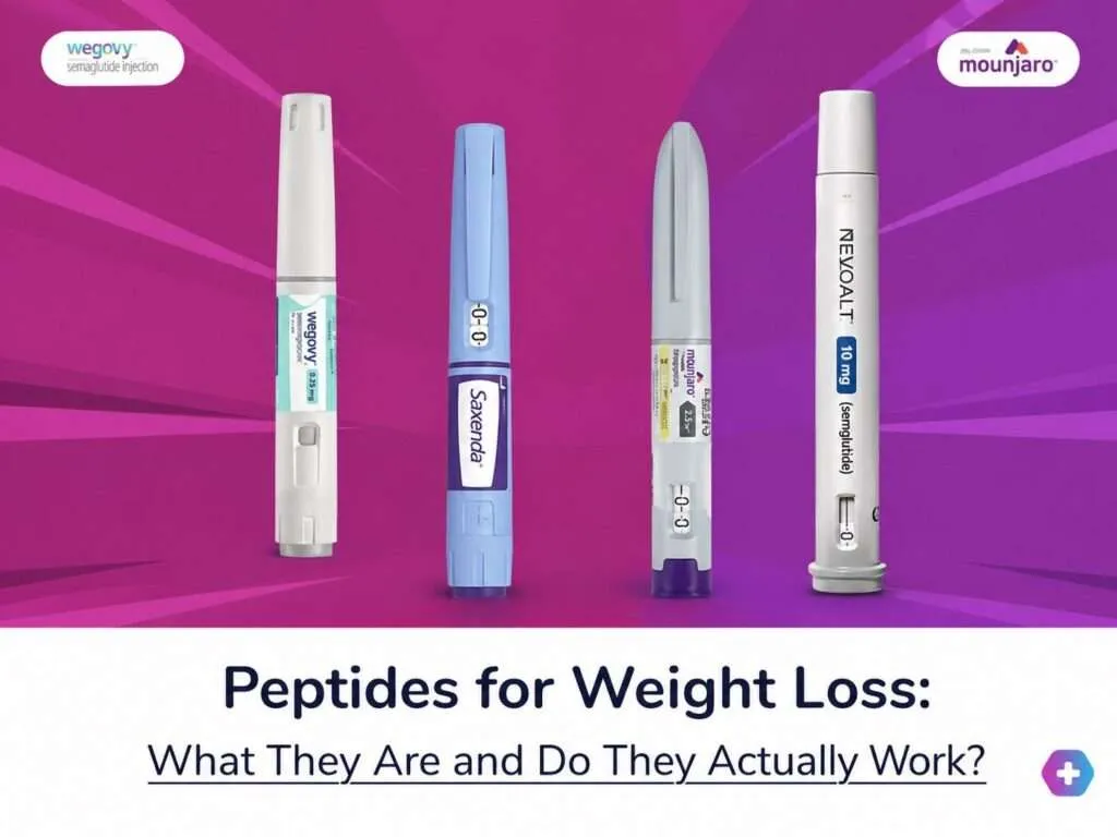 Weight loss peptides graphic